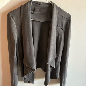 Blank NYC Faux Suede Grey Jacket, Size small